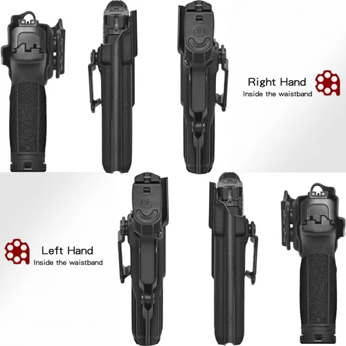 Vista 3 de M&P M2.0 4 & 4.25" IWB KYDEX Holster Fit Smith & Wesson M&P 9mm.40 M2.0 4 & 4.25" Barrel Pistol, Inside Waistband Concealed Carry, Adjustable Cant &