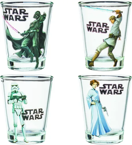 Vista 25 de Silver Buffalo Powerpuff Girls With Blossom, Bubbles, Buttercup y Professor Sugar Spice Everything Nice Chemical X 3D - Juego de 4 mini vasos de 1.5