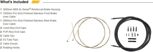 Vista 4 de Jagwire PCK401 Kit de cables y vainas, gris hielo