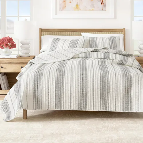 Vista 12 de Great Bay Home - Juego de edredón reversible de 2 piezas para cama Twin/Twin XL con 1 funda de almohada, ligero, para todas las estaciones, colcha