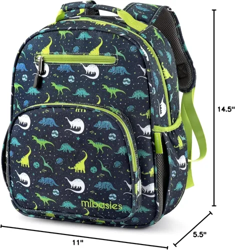 Vista 9 de mibasies Boys Backpack 5-8 Lightweight Kids Backpacks Boys - Boy Bookbag for Elementary School - Galaxy Dinosaur
