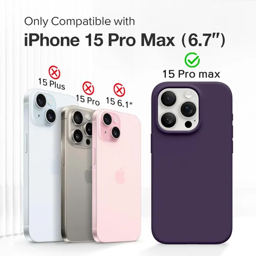 Vista 289 de GONEZ Funda magnética para iPhone 14, compatible con Magsafe, con protector de pantalla + protector de cámara, forro de microfibra antiarañazos