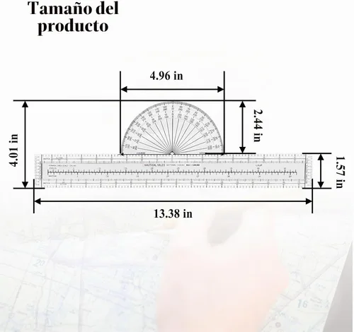 Vista 2 de Plotter fijo Premier para pilotos, herramienta transparente del trazador