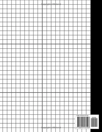 Vista 2 de 1 cm Graph Paper Composition Notebook Quad Ruled Grid Notebook (Large, 8.5 x 11 inches) 120 pages, for Math and Science Students White