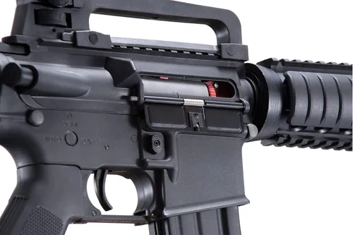 Vista 7 de Lancer Tactical Gen 2 RIS Classic M4A1 AEG Rifle de Airsoft con batería Nimh de 9.6v y cargador (1000 rondas de 0.20g BBS incluidas)
