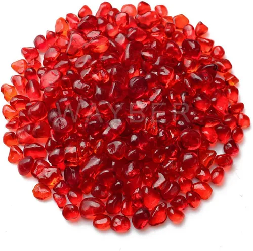 Vista 9 de WAYBER Piedras de vidrio, 1 libra/460 g de rocas decorativas de cristal de mar irregulares, no tóxicas, cristales artificiales para acuarios