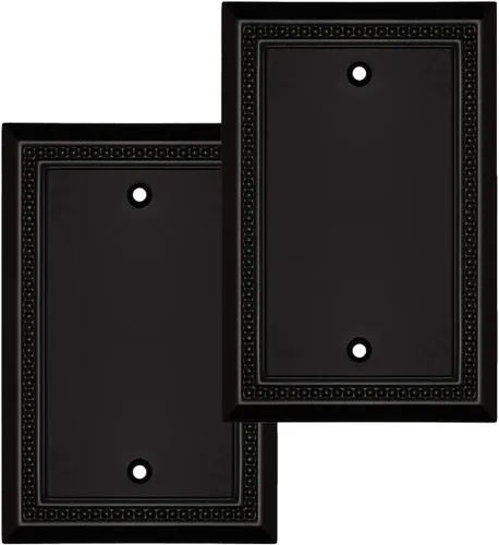 Vista 33 de Henne Bery Sunken Pearls - placa decorativa de pared, placa decorativa de pared, tapa de salida de la placa del interruptor, aleación de zinc sólida