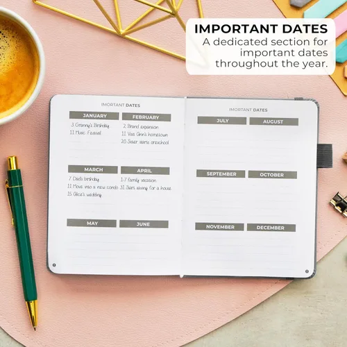 Vista 6 de Clever Fox Libreta de direcciones con pestañas alfabéticas - Teléfono de piel sintética y libreta de direcciones para mantener contactos seguros