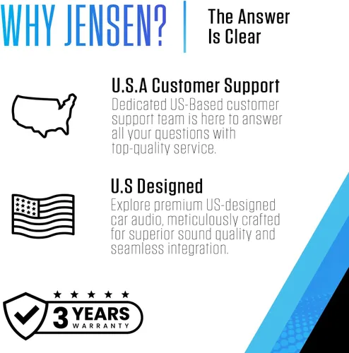 Vista 5 de Jensen JCR311 10 Character LCD Single DIN Car Stereo Radio CD Player Push to Talk Assistant Bluetooth Hands Free Calling & Music Streaming AM/FM