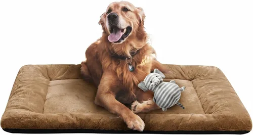 Vista 28 de Alfombrilla de cama para jaula de perro para perros extra pequeños. Cama de jaula de perro ultra suave. Alfombrilla de perrera lavable y Rosa