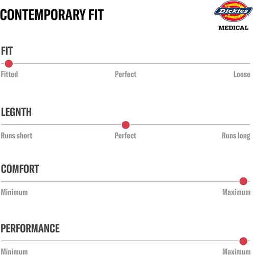 Vista 2 de Dickies Xtreme Stretch Mujer Scrubs Top Mock Wrap 85956