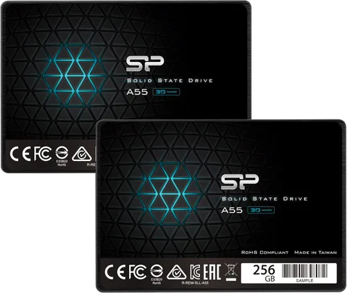 Vista 9 de Silicon Power 256GB SSD 3D NAND A55 SLC Cache Performance Boost SATA III de 2.5 pulgadas unidad de estado sólido interno SU256GBSS3A55S25AH