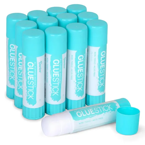 Vista 3 de Darice Barras de pegamento jumbo, 1.4 onzas (1.41 oz), pegamento escolar lavable multiusos para manualidades, papel y tela, secado transparente, sin