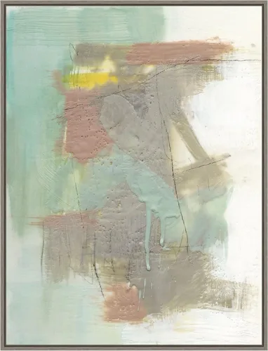 Vista 14 de Amanti Art Framed Canvas Wall Art 24x18 Retro Splash IV by Jennifer Goldberger, Framed Wall Art Canvas, Abstract Artwork, Traditional Decor, Medium