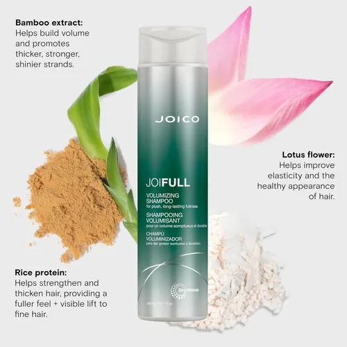 Vista 4 de Joico JoiFULL Volumizing Shampoo For Fine, Thin Hair Add Instant Body Long-Lasting Fullness For Thicker Bouncier Hair Boost Shine With