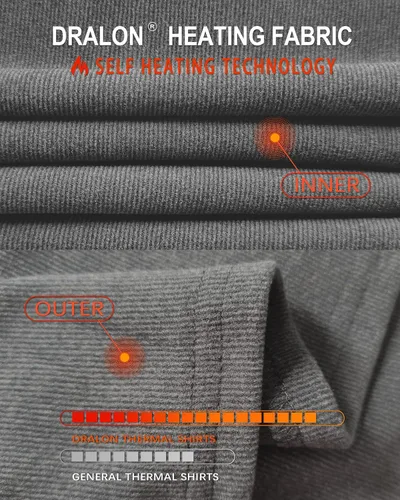 Vista 3 de WOWENY Camisas térmicas para mujer, capa base, forro polar ultra suave, manga larga, ropa interior térmica para invierno y clima frío