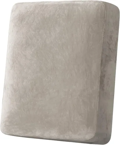 Vista 101 de H.VERSAILTEX Funda de cojín elástica de terciopelo para sofá, funda de cojín de felpa para cojines de silla, protector de muebles, cojín de asiento