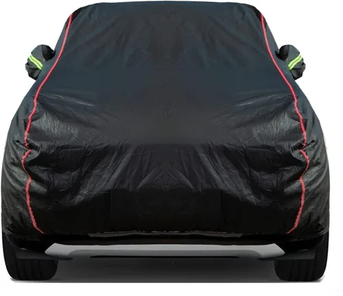 Vista 30 de Funda de Coche Transpirable de Nuevo Material, Funda Impermeable para Coche, Puertas con Candados y Cremalleras, Protección UV Impermeable