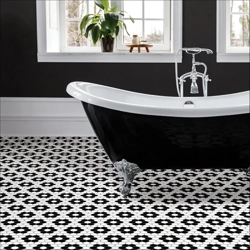 Vista 3 de FloorPops FP3931 Azulejos negros Biscotto adhesivos para el suelo