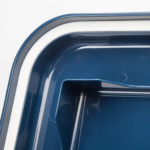 Vista 10 de IRIS USA - Recipiente hermético de 50 libras/69 cuartos de galón. IRIS USA WeatherPro - Contenedor hermético para alimentos para mascotas, con Azul