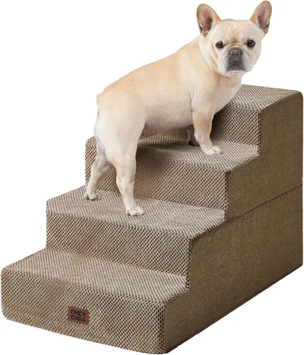 Vista 23 de EHEYCIGA Escaleras para perros pequeños de 13.5 pulgadas de alto, escalones para perros de 3 escalones para sofá y silla, escalones para mascotas