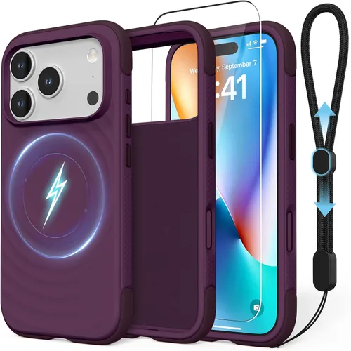 Vista 12 de GOODVISH Funda magnética para iPhone 18 Pro / iPhone 17 Pro, antideslizante