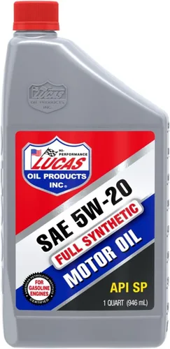 Lucas Oil Aceite de motor sintético 10082 SAE 5W-20, 1 cuarto de galón