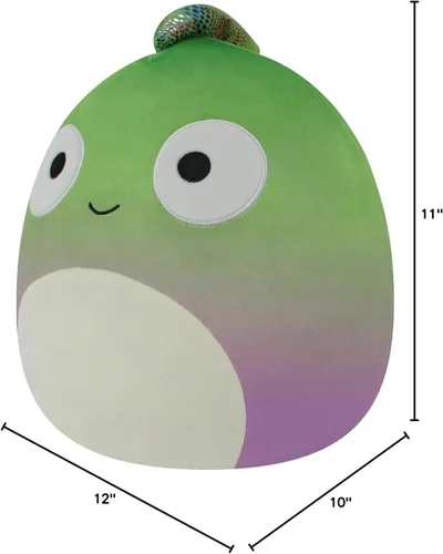 Vista 11 de Squishmallows FlipAMallows - Peluche Flippable de camaleón y libélula original de 12 pulgadas, producto oficial de Jazwares (mediano)