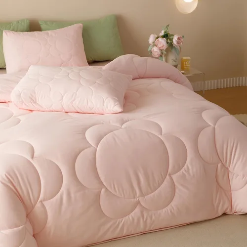 Vista 82 de CLOTHKNOW Juego de edredón de 3 piezas a cuadros color beige óxido, tamaño Full, juego de ropa de cama de cuadros edredón terracota con 2 fundas