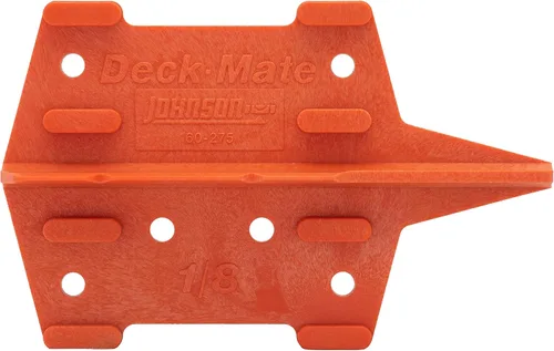 Vista 2 de Johnson Level & Tool 60-275 Deck Mate, herramienta de espaciado para tablas de cubierta, naranja, 1 nivel y herramienta espaciadora de cubierta