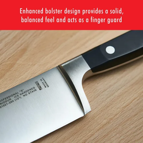 Vista 6 de ZWILLING J.A. Henckels Cuchillo Santoku profesional "S", acanalado, 7", Negro