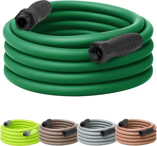 Vista 49 de Flexzilla - Manguera de jardín de 5/8 pulgadas x 100 pies, manguera de agua ligera para todo tipo de clima, resistente y flexible, conexiones sin