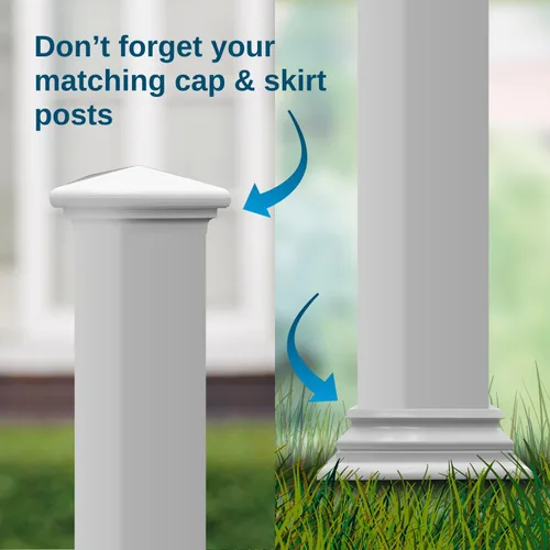 Vista 8 de Weatherables Funda para Poste de 4x4 – Cubierta de Poste de Vinilo Premium para Exteriores Resistente a la Intemperie para Durabilidad Duradera