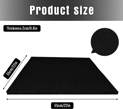 Vista 2 de Almohadilla Cuadrada de 22 Pulgadas Sin Salpicaduras, Almohadilla Antisalpicaduras para Drenaje de Aceite Compatible con la Mayoría de Drenajes