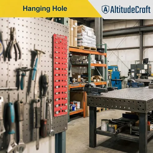 Vista 8 de Comprobador de roscas – Medidor de identificación de tuercas y pernos a prueba de óxido con pernos SUS304 de grado profesional y base de aluminio