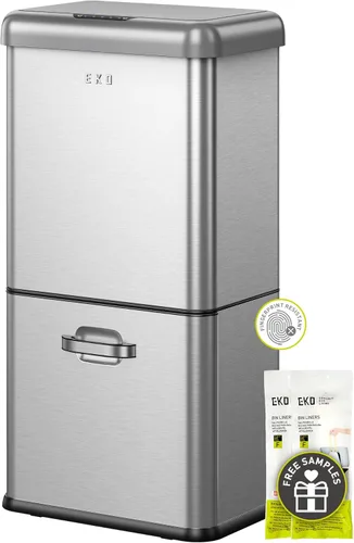 Vista 13 de EKO Mirage X - Bote de basura con sensor de movimiento de 21.1 galones, automático, grande, para cocina, sin contacto, de acero inoxidable