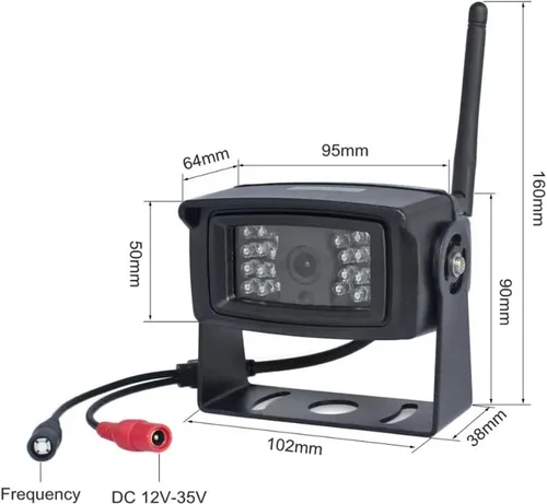 Vista 7 de 7inch AHD IPS Truck DVR Monitor 1280x720 HD Night Vision Reverse Backup Recorder L ED Camera Compatible with Bus Car RV