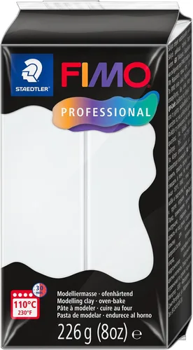 Vista 13 de STAEDTLER Arcilla de modelado de polímero FIMO Professional - Arcilla para hornear al horno - Negro, 7.97 oz - 1 bloque, 8042-9