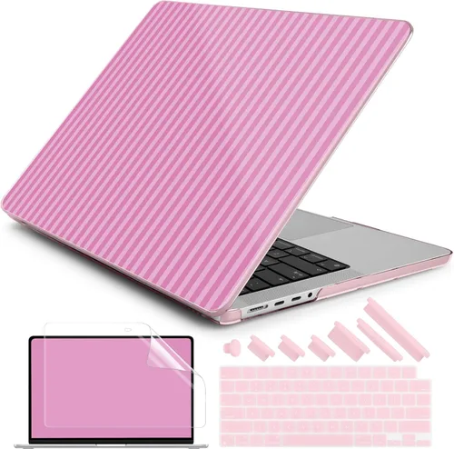 Vista 43 de DONGKE Funda para M5 MacBook Pro de 14 pulgadas 2025 2024-2021 M4 M3 M2 M1, cubierta de carcasa dura de plástico compatible con A3434 A3112 A3401