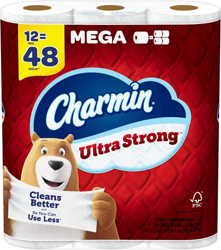 Vista 39 de Charmin Ultra Strong - Papel higiénico, Mega rollo, 18 rollos de 286 hojas por rollo