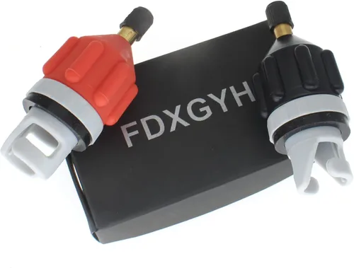 Vista 4 de FDXGYH 2 Pcs SUP Pump Adaptor Air Pump Converter Air Valve Adapter Conventional Pumping Head Connector for for Inflatable Kayak Stand Up Paddle