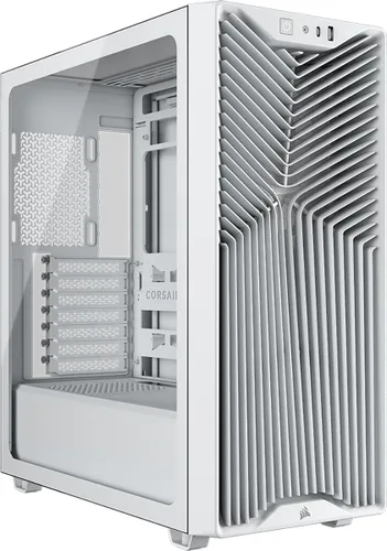 Vista 9 de CORSAIR 3200D RS Mid-Tower PC Case – 3X RS120 PWM Fans Included, GPU Anti-sag Stabilization Arm, ASUS BTF, MSI Project Zero, Gigabyte Project Black