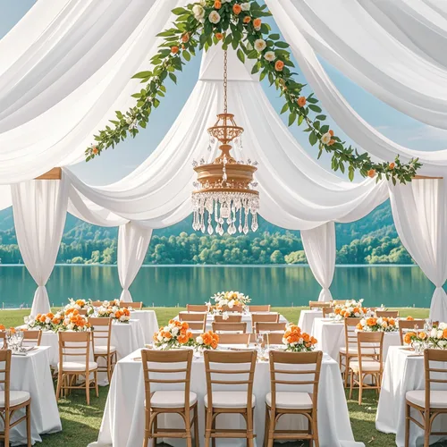 Vista 6 de Cortinas de techo blancas para fiestas, tela drapeada, 5 x 20 pies, 2 paneles de cortinas de boda para techo, cortinas de techo de gasa, cortinas