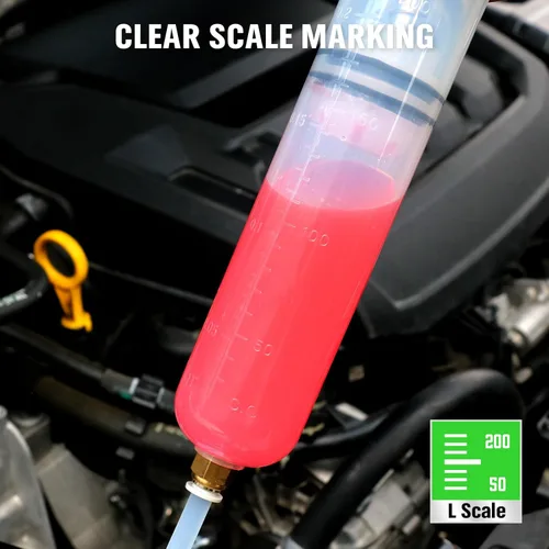 Vista 6 de SWANLAKE Bomba extractora de 200cc, bomba de extracción y llenado, bomba de jeringa de fluido de succión manual al vacío, transferencia