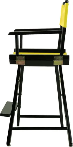 Vista 350 de Casual Home - Silla de director de 30 in, marco blanco, con lona color blanco, altura de barra