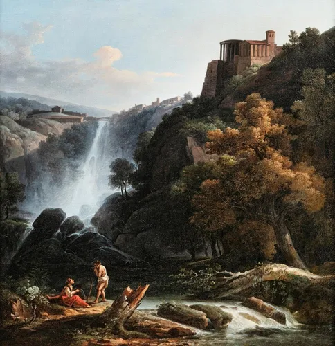 Vista 5 de ArtDirect A View of Tivoli 16x16 UnFramed Museum Art Print Poster Ready for Framing by Michael Wutky (Austrian, 1739-1822)