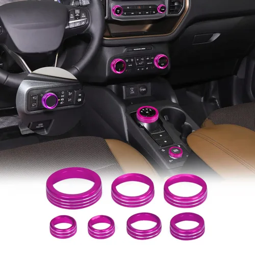 Vista 20 de para Ford Bronco Sport Accesorios 2021 2022 2023 2024 - perilla para interruptor de faros de aire acondicionado, 4WD, tracción en todas las ruedas
