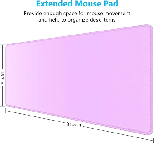 Vista 165 de Dapesuom Alfombrilla grande para mouse, alfombrilla de mouse para juegos extendida con bordes cosidos, alfombrillas de escritorio de tamaño completo