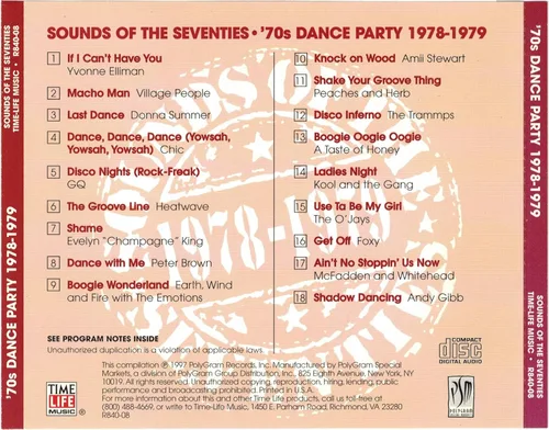 Vista 2 de Time Life 70's Dance Party Sounds of the Seventies 1978-1979