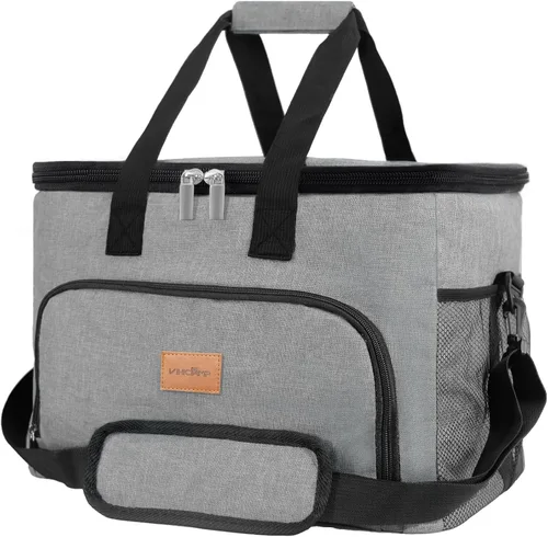 Vista 12 de Portable Soft Cooler Bag - 24/60 Can Insulated Camping Cooler, Leakproof Collapsible Soft Sided Cooler for Drink, Suitable for Picnic, Beach